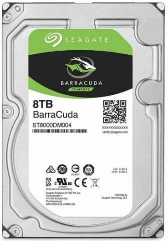 Seagate Barracuda 8TB HDD Σκληρός Δίσκος 3.5" SATA III 5400rpm με 256MB Cache για Desktop Κωδικός: ST8000DM004