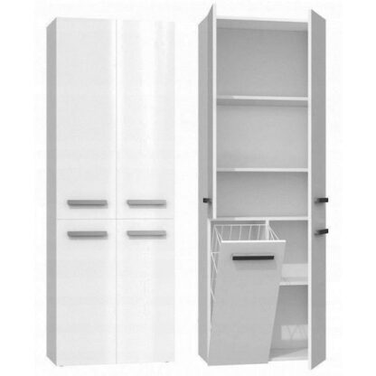Topeshop Nel Στήλη Μπάνιου Μ60xΒ30xΥ174cm Λευκή