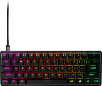 SteelSeries Apex Pro Mini Ηall Effect Gaming Πληκτρολόγιο 60% με RGB φωτισμό (Αγγλικό US)