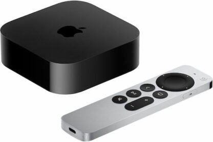 Apple TV Box TV 4K (2022) MN873QM/A 4K UHD με WiFi και 64GB Αποθηκευτικό Χώρο με Λειτουργικό tvOS και Siri
