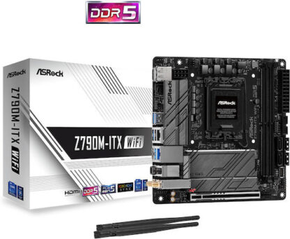 ASRock Z790M-ITX WiFi Motherboard Mini ITX με Intel 1700 Socket