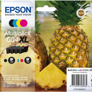 Epson 604XL Γνήσιο Πακέτο 4 Μελανιών Εκτυπωτή InkJet Κίτρινο / Κυανό / Ματζέντα / Μαύρο (C13T10H94010)