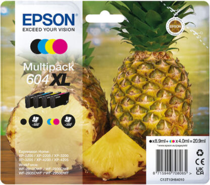 Epson Γνήσιο Πακέτο 4 Μελανιών Εκτυπωτή InkJet Κίτρινο / Κυανό / Ματζέντα / Μαύρο (C13T10H64510)