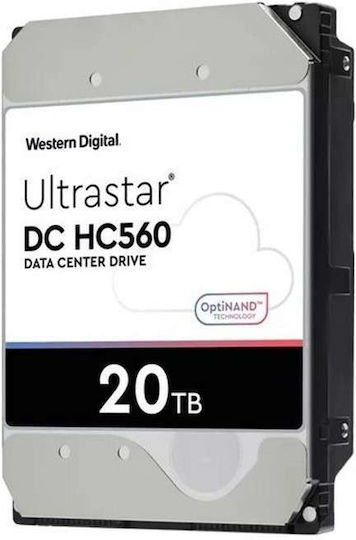 Western Digital Ultrastar DC HC560 SE 20TB HDD Σκληρός Δίσκος 3.5" SAS 3.0 7200rpm με 512MB Cache για NAS / Server Κωδικός: 0F38652