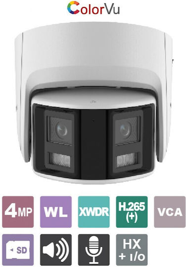 Hikvision DS-2CD2347G2P-LSU/SL(C) IP Κάμερα Παρακολούθησης Full HD+ 4MP Αδιάβροχη με Αμφίδρομη Επικοινωνία και Φακό 2.8mm