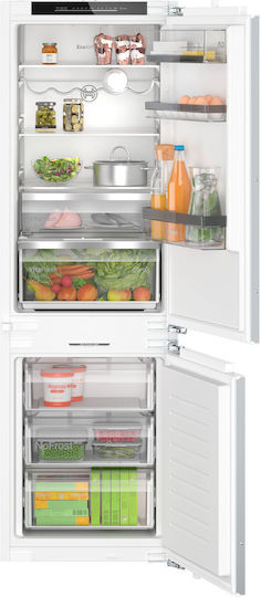 Bosch Εντοιχιζόμενος Ψυγειοκαταψύκτης 260lt NoFrost Υ177.2xΠ55.8xΒ54.8εκ. Λευκός KIN86ADD0