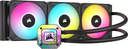 Corsair ICUE H150i Elite Capellix ΧΤ 360 Υδρόψυξη Επεξεργαστή Τριπλού Ανεμιστήρα 120mm για Socket AM4/AM5/1700/1200/115x με RGB Φωτισμό