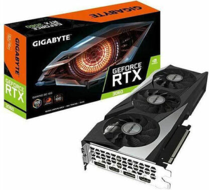 Gigabyte GeForce RTX 3060 rev. 2.0 12GB GDDR6 GAMING OC Κάρτα Γραφικών Κωδικός: GV-N3060GAMING OC-12GD