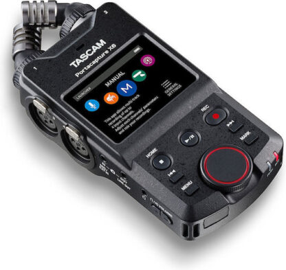 Tascam Portacapture X6 Πολυκάναλος Ψηφιακός Φορητός Εγγραφέας Μπαταρίας/Ρεύματος για Εγγραφή σε Κάρτα Μνήμης με Phantom Power και Τροφοδοσία USB
