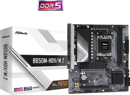 ASRock B650M-HDV/M.2 Motherboard Micro ATX με AMD AM5 Socket