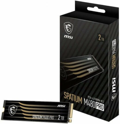 MSI Spatium M480 PRO PCIE 4.0 NVME M.2 2TB internal solid state drive PCI Express 4.0 3D NAND