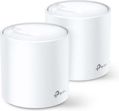 TP-LINK Deco X20 v3 WiFi Mesh Network Access Point Wi‑Fi 6 Dual Band (2.4 & 5GHz) σε Διπλό Kit