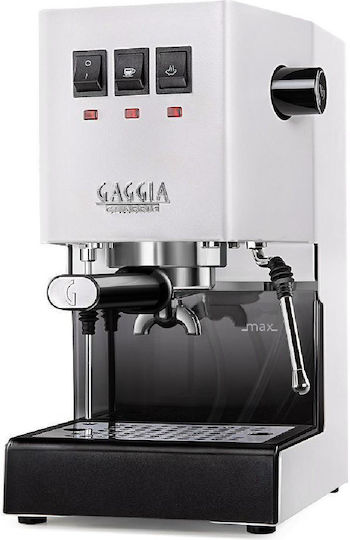 Gaggia Classic Evo V24 Μηχανή Espresso 1300W Πίεσης 15bar 2023 White