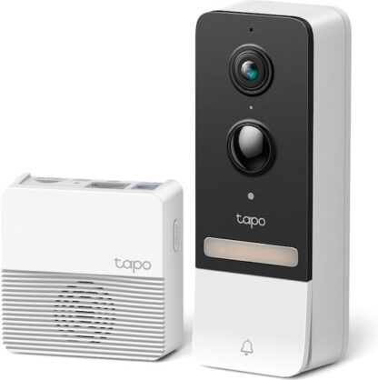 TP-LINK Κουδούνι Πόρτας Wi-Fi Συμβατό με Alexa και Google Home Λευκό Κωδικός: TAPO D230S1