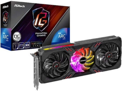 ASRock ARC A770 16GB GDDR6 Phantom Gaming D Κάρτα Γραφικών Κωδικός: 90-GA4KZZ-00UANF