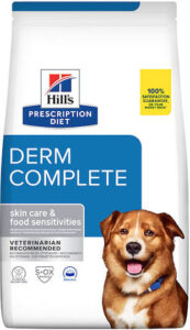 Hill's Prescription Diet Derm Complete 12kg Ξηρά Τροφή Διαίτης για Ενήλικους Σκύλους με Κρέας