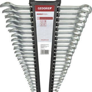 GEDORE red Ratchet Spanner Set metric  24-pieces
