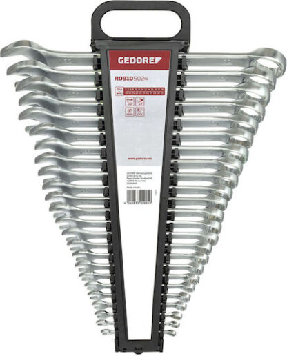 GEDORE red Ratchet Spanner Set metric  24-pieces