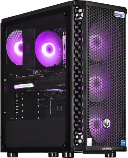 Actina 5901443328995 PC Intel® Core™ i5 i5-12400F 16 GB DDR4-SDRAM 1 TB SSD NVIDIA GeForce RTX 3060 Midi Tower Black