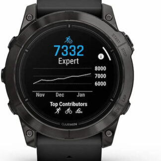Garmin Epix Pro (Gen 2) Sapphire Edition Titanium 51mm Αδιάβροχο Smartwatch με Παλμογράφο (Carbon Grey DLC Titanium with Black Band)