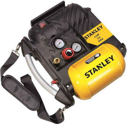 Stanley Μονοφασικό Κομπρεσέρ Αέρος με Ισχύ 1.5hp και Αεροφυλάκιο 5lt Κωδικός: AIR-BOSS