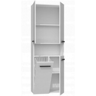 Topeshop Nel 2K DD Στήλη Μπάνιου Δαπέδου Μ60xΒ30xΥ174cm Λευκή