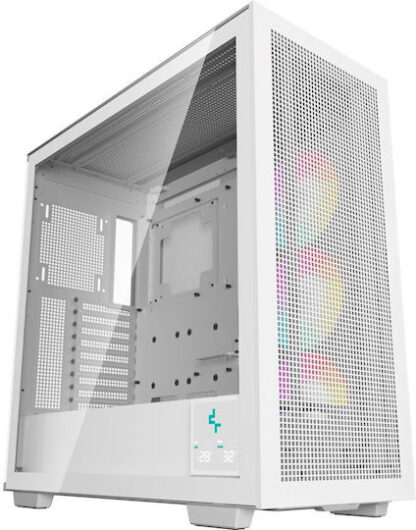 Deepcool Morpheus Gaming Full Tower Κουτί Υπολογιστή με Πλαϊνό Παράθυρο Λευκό