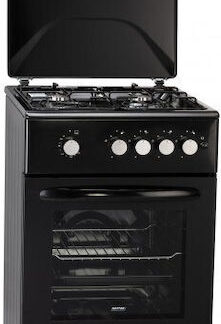 Ravanson KWGE-K90 Cheff Modern Κουζίνα 107lt με Εστίες Υγραερίου Π90εκ. Inox