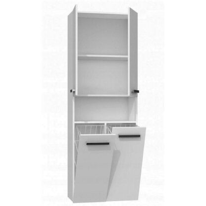 Topeshop Nel 2K DK Στήλη Μπάνιου Μ60xΒ30xΥ174cm Λευκή