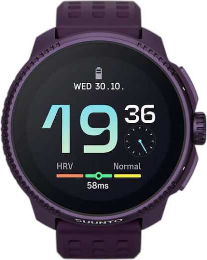 Suunto Race Titanium 49mm Αδιάβροχο Smartwatch με SIM και Παλμογράφο (Amethyst)