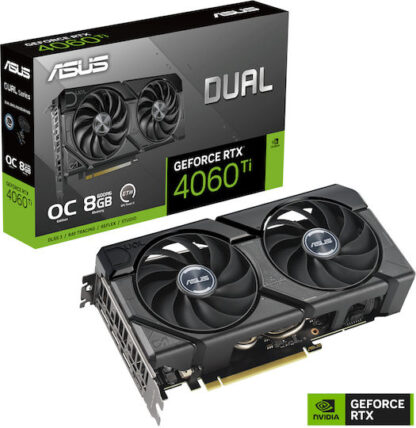 Asus GeForce RTX 4060 Ti 8GB GDDR6 Dual Evo OC Κάρτα Γραφικών Κωδικός: GM-81382