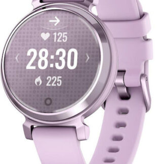 Garmin Lily 2 Aluminium 35mm Αδιάβροχο Smartwatch με Παλμογράφο (Metallic Lilac / Lilac Silicone Band)
