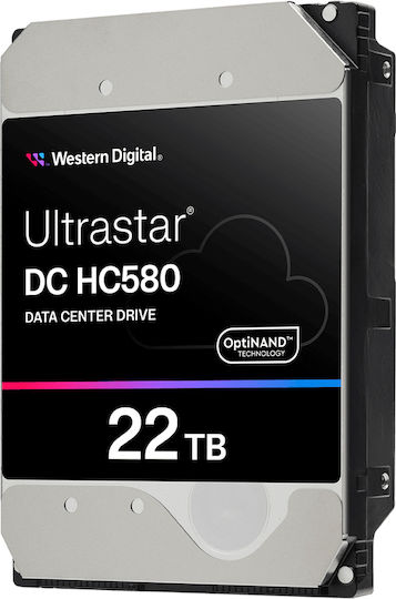 Western Digital Ultrastar DC HC580 22TB HDD Σκληρός Δίσκος 3.5" SATA III 7200rpm για Server Κωδικός: 0F62785