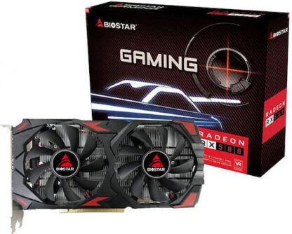 Biostar Radeon RX 580 8GB GDDR5 Gaming 2048sp Κάρτα Γραφικών Κωδικός: VA5815RQ82