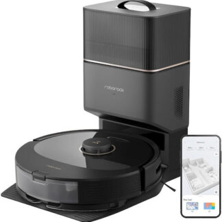 Roborock Q8 Max+ Σκούπα Ρομπότ για Σκούπισμα & Σφουγγάρισμα με Χαρτογράφηση και Wi-Fi Μαύρη