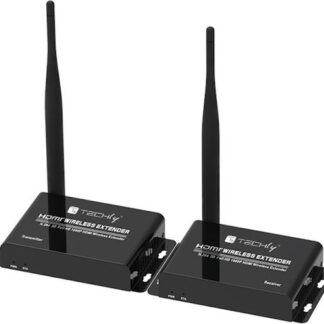 Techly IDATA HDMI-WL53 AV extender AV transmitter & receiver Black