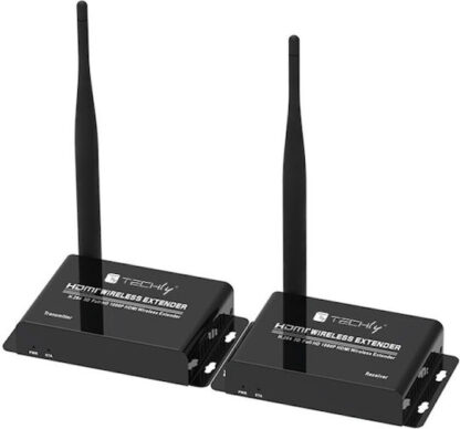 Techly IDATA HDMI-WL55 AV extender AV transmitter & receiver Black