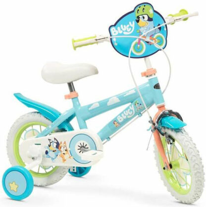 TOIMSA children's bicycle Bluey 12” Blue and lime blue