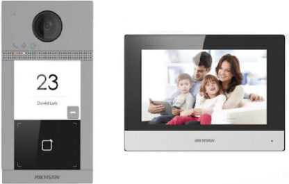 Hikvision Σετ Θυροτηλεόρασης Wi-Fi Ασημί Κωδικός: DS-KIS604-S (C) (O-STD) /eu