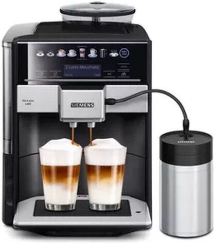 Siemens TE658209RW Αυτόματη Μηχανή Espresso 1500W Πίεσης 19bar για Cappuccino με Μύλο Άλεσης Μαύρη