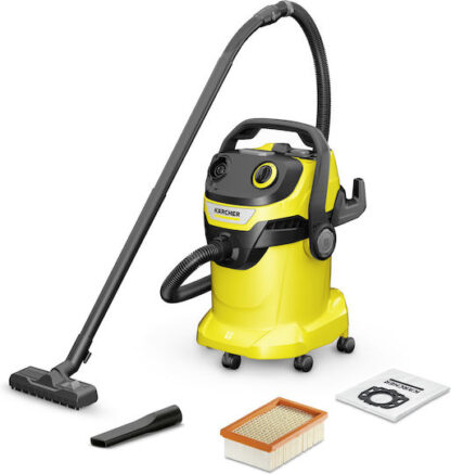 Karcher WD 5 V-25/5/22 Σκούπα Υγρών / Στερεών 1100W με Πλαστικό Κάδο 25lt