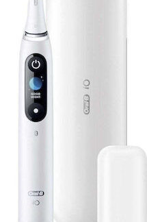 Oral-B Io Series 10 Ηλεκτρική Οδοντόβουρτσα με Χρονομετρητή, Αισθητήρα Πίεσης και Θήκη Ταξιδίου Λευκή