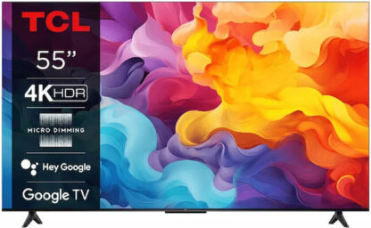 TCL Smart Τηλεόραση 55" 4K UHD LED 55V6B HDR (2024)