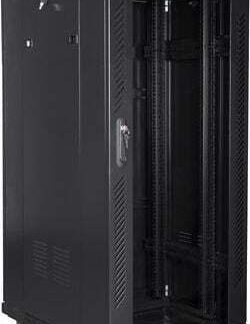 Lanberg Επιδαπέδια Καμπίνα Rack 27U 60x60cm Μαύρο FF01-6627-23BL
