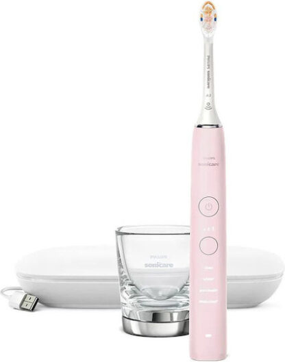Philips Sonicare DiamondClean 9000 Ηλεκτρική Οδοντόβουρτσα με Χρονομετρητή και Θήκη Ταξιδίου Ροζ