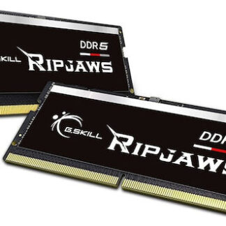 G.Skill Ripjaws 64GB DDR5 RAM με 2 Modules (2x32GB) και Ταχύτητα 5600 για Laptop Κωδικός: F5-5600S4040A32GX2-RS