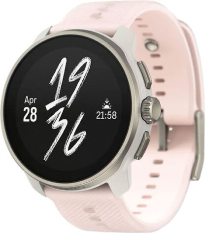 Suunto Race S Stainless Steel 45mm Αδιάβροχο Smartwatch με Παλμογράφο (Powder Pink)