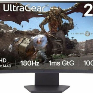 LG UltraGear 32GS60QC-B VA HDR Curved Monitor 31.5" QHD 2560x1440 180Hz με Χρόνο Απόκρισης 1ms GTG