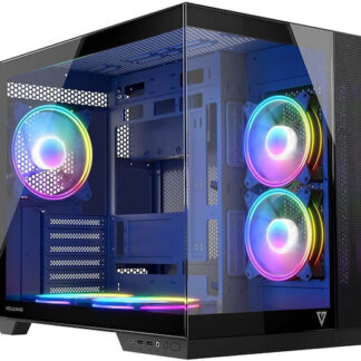 MSI MPG GUNGNIR 110R Mid Tower Gaming Computer Case Black  USB 3.2 Gen2 Type C  4x 120mm ARGB Fan  Mystic Light Sync  1 to 6 ARGB Control board  2x Tempered Glass Panels  ATX  mATX  mini-ITX