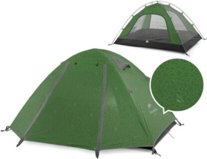 Naturehike P-Series 4 UV Σκηνή Camping Igloo Ορειβασίας Πράσινη με Διπλό Πανί για 4 Άτομα Αδιάβροχη 265x210x130εκ. Forest Green Κωδικός: NH18Z044-P